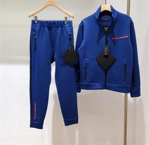 light blue prada track pants|prada tracksuit women's.